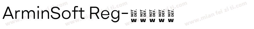 ArminSoft Reg字体转换